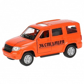 Машина инерционная металлическая УАЗ Patriot – Экспедиционная, 12 см, открываются двери и багажник (Технопарк, SB-17-81-UP-EX-WB)