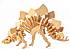 Модель деревянная сборная - Стегозавр малый, 2 пластины  - миниатюра №1