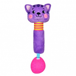 Пищалка с силиконовым прорезывателем - Котик (Жирафики, 939516) - миниатюра