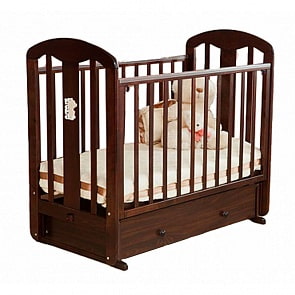 Кровать детская Красная звезда С 853 Виталина, накладка №28 Мама, красно-коричневый (Красная Звезда, КЗ-С853_красно-коричневый)