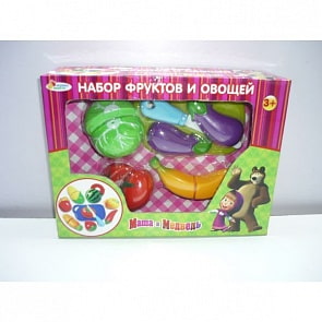 Набор фруктов и овощей из серии “Маша и медведь” (Играем вместе, B847981-R)