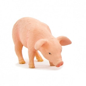 Фигурка - Поросенок ест, 5 см (Mojo, 387056)
