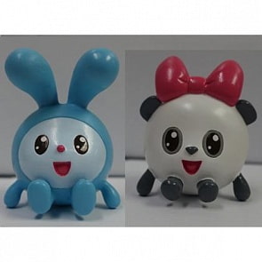 Игрушки для купания серия Малышарики – Крошик и Панди, в сетке (Играем вместе, LX-ST1710-1712sim)