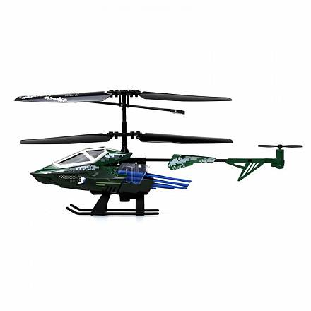3-х канальный вертолет Heli Sniper 2 со стрелами, зеленый 
