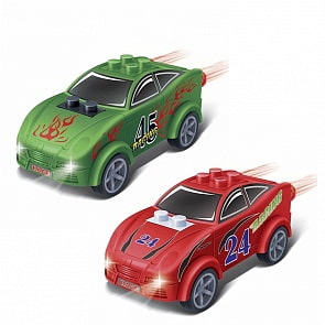 Конструктор - Инерционная машина, красная/зеленая, 23 детали (Banbao,  8628-1/2)