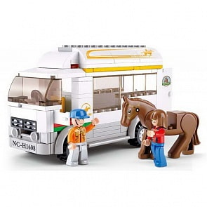 Конструктор с фигурками - Машина-перевозка, 170 деталей (Sluban, M38-B0559)