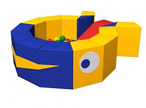 Сухой бассейн с горкой – Кит, 300 шаров (Romana, ДМФ-МК-16.18.00)