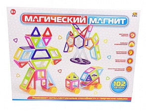 Конструктор - Магический магнит, 102 предмета (ABtoys, PT-00750)