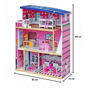 Домик для кукол Эммануэль, с аксессуарами (Lanaland, W06A214)