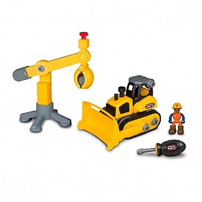 Набор Nikko Junior Builder Бульдозер, кран и аксессуары (Nikko, 40022) Набор Nikko Junior Builder Бульдозер, кран и аксессуары (Nikko, 40022)
