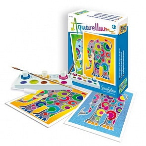 Акварельная раскраска - Слоны, мини (SentoSpherE, 6001k)