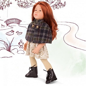 Кукла Катарина, рыжая в пальто-кейпе, 50 см (Gotz, 2066767)