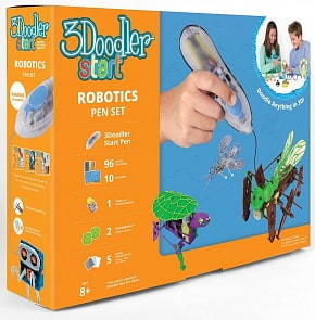 3Д Ручка 3doodler Start, подарочный набор Роботы (Wobble Works, 3DS-ROBP-MUL-R)