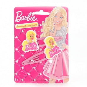 Набор из 2 заколок для волос «Барби» (Играем вместе, HC-BB-02sim)