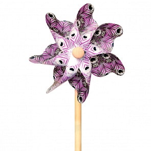 Ветрячок – Перо павлина, 31 см, сиреневый (ЯиГрушка, 12208ЯиГ)