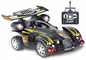 Багги Hot Wheels на радиуправлении, cо светом, скорость до 17 км/ч, с АКБ, чёрная (1Toy, Т10983)