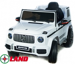 Электромобиль Mercedes-Benz G63 AMG белого цвета, ToyLand, bbh-0003 - миниатюра