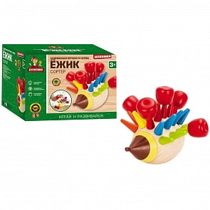 Деревянный сортер - Ежик (Буратино, G0131)