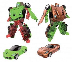 Металлический робот-трансформер - Transcar mini, собирается в спорткар (1Toy, Т12063) (ассортимент)