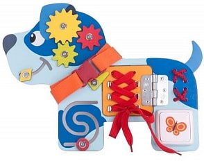 Бизиборд Деревяшки - Собачка Гав-Гав (Деревяшки, 18WBB03)