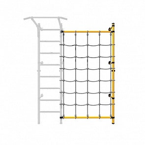 Стойка пристенная Romana с канатным лазом, желтая ДСКМ-1С-8.02-45