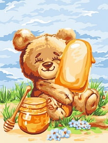 Рисование по номерам на холсте - Медовое мороженое (Фабрика Творчества, S033)