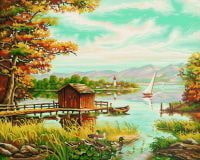 На берегу озера, 40х50 см (Schipper, 9130377)