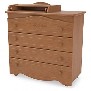 Комод детский Гандылян КО-2010-6 Сильвия Люкс, вишня (Gandylyan, GAN-КО 2010-6_вишня)