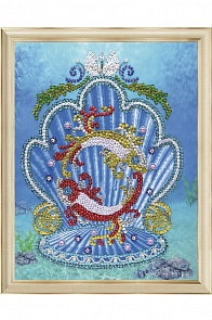 Мозаика из пайеток на холсте - Рыбы (Волшебная мастерская, МХ-04)