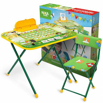 Набор детской мебели Первоклашка: Стол-парта, пенал, стул мягкий 