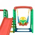Детский игровой комплекс для дома и улицы: детская горка, баскетбольное кольцо с мячом, подвесные качели  - миниатюра №23