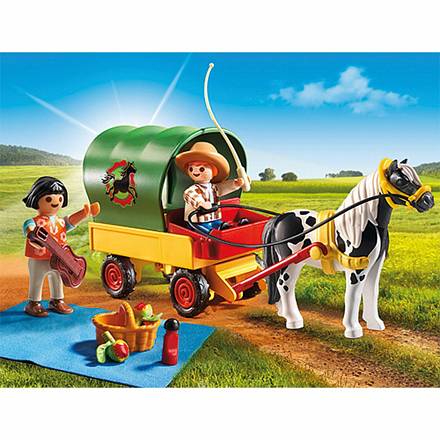 Игровой набор - Ферма Пони: Пикник с коневозкой 