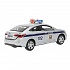 Машина Hyundai Solaris - Полиция, 12 см, свет-звук инерционный механизм, цвет серебристый  - миниатюра №1