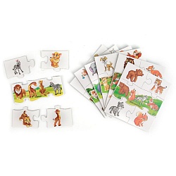 Развивающая игра Ассоциации – Пазлы. Мамы и Малыши, 8 пазлов, 40 карточек (Умка, 4690590092026) - миниатюра