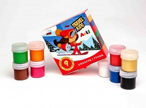 Краски гуашевые - Travel Kids, 9 цветов по 20 мл, 180 мл (Arti, К000265)