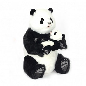 Мягкая игрушка - Панда с детенышем, 80 см (Hansa, 6802)