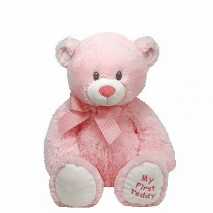 Мягкая игрушка Classic – Медвежонок My First Teddy, розовый, 20 см 