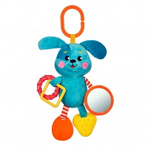 Подвеска с силиконовым прорезывателем и зеркальцем – Щенок (Жирафики, 939538)