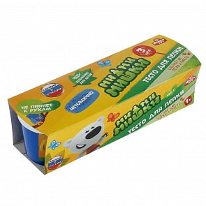 Тесто для лепки - Ми-ми-мишки, 3 цвета по 60 г (MultiArt, 100PD3-MIMI)