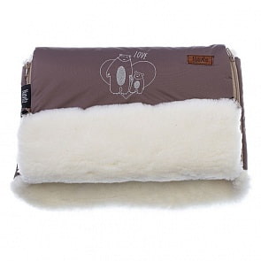 Муфта меховая для коляски Nuovita Islanda Bianco Cioccolata/Шоколад (Nuovita, NUO-mISLB_2055)