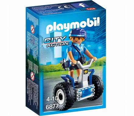 Игровой набор из серии Полиция: Полицейский на балансирующей гоночной машине 