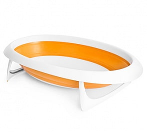 Складная ванночка, оранжево-белая (Boon, B614st)