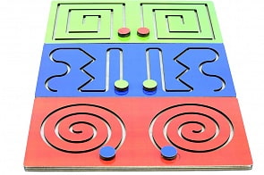 Развивающая деревянная игрушка Полушарные доски, 3 шт (Paremo, PE720-140)