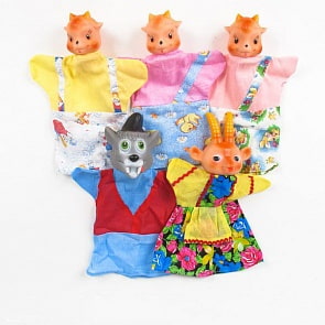 Кукольный театр - Козлята и волк (Пластмасса-Детство, 11090sim)