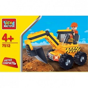 Конструктор Город Мастеров, Экскаватор - Легко собрать (Город Мастеров, AA-7512-Rsim)