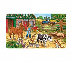Пазл - Жизнь на ферме, 15 деталей (Ravensburger, 06035) - миниатюра