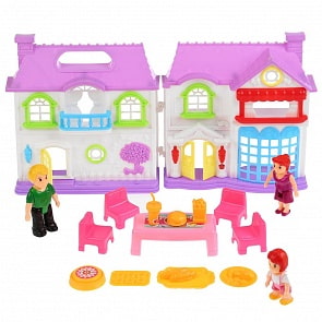 Дом для кукол - Мой дом семьи, с фигурками и аксессуарами, свет, звук (B1757109)
