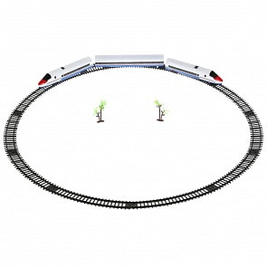 Железная дорога с аксессуарами, свет и звук, 400 см (Играем вместе, B1771385-R1-2)