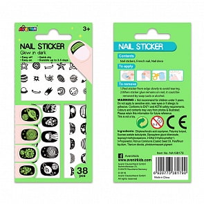 Наклейки на ногти: космос, светятся в темноте (Avenir, NA198179)