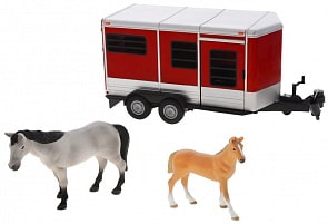 Прицеп для перевозки лошадей с лошадью и жеребенком (Tomy, 42846RUst)
